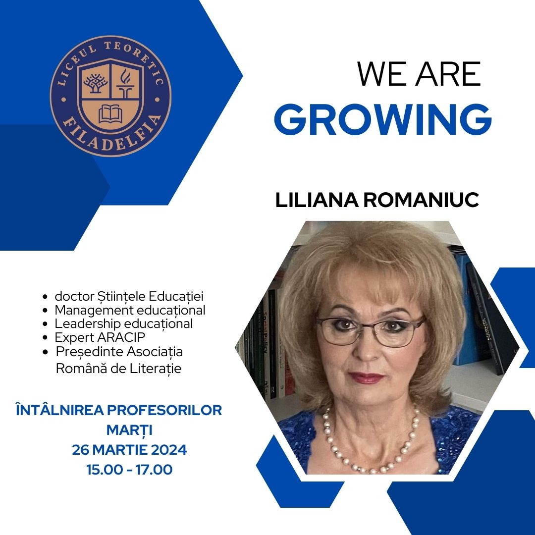 We are growing Liliana Romaniuc